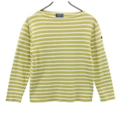 セントジェームス フランス製 ボーダー柄 長袖 バスクシャツ XXS イエロー系×ホワイト SAINT JAMES ロンT レディース 古着 【240420】