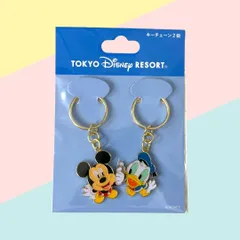 ディズニー キーチェーン 2個【ミッキー＆ドナルド】東京ディズニーリゾート TDR