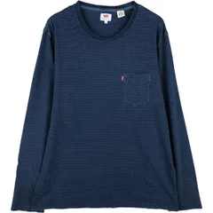 古着 リーバイス Levi's ボーダー柄 ロングTシャツ ロンT メンズL相当/eaa588380のサムネイル