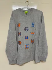 【新品未使用】 HUF TS01812 ハフ オールスターチーム アートワーク ロゴ ロングスリーブ Tシャツ ロンT ALLSTAR TEAM L/S TEE ATHLETIC GREY XXL