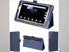 wisers BLUEDOT BNT-802W ケース カバー ダークブルー 新品 保護フィルム付 8インチ タブレットケース 2019 2020 年 登録商標 PUレザー