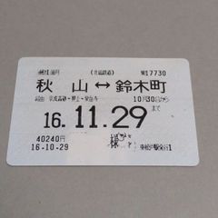 ❖鉄道定期券 通勤1筒月(使用済)❖〘北総鉄道〙『平成16年』【自動改札機対応/有人改札対応】▶画像・詳説を御覧ください！