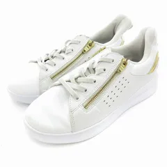 グラビス GRAVIS ライアン RYAN ジップスニーカー シューズ ローカット 23cm 白 ホワイト ゴールド色 25330JR /UO 0924のサムネイル
