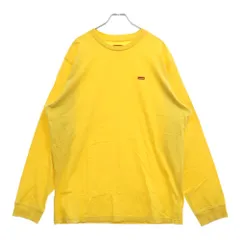 SUPREME (シュプリーム) 22SS Small Box L/S Tee スモールボックスロゴ 長袖Tシャツ イエロー