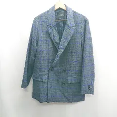 ◇ ⊇ green label relaxing チェック柄 長袖 ジャケット サイズ38 ブルー系 グレー系 レディース E  【1409100037838】