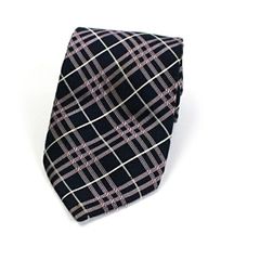 バーバリー シルク ネクタイ チェック 中古 ABランク BURBERRY