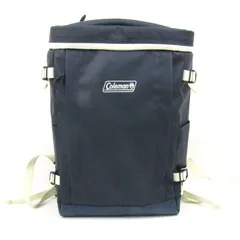 コールマン バックパック リュック スクエア アウトドア 通勤 通学 鞄 ブランド メンズ ネイビー Coleman 【中古】