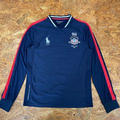 新品】 POLO SPORT 長袖ゲームシャツ USA ネイビー ビッグポニー
