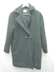 ◇ EGOIST エゴイスト ダブルボタン 中綿 長袖 チェスターコート ブラック レディース P  【1307250026835】