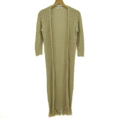 スナイデル ロングカーディガン 長袖 ブランド トップス レディース Fサイズ ベージュ snidel 【中古】