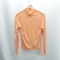 ◇ ⊂Φ KBF ケービーエフ ハイネック リブニット 長袖 カットソー サイズ1 オレンジ レディース E  【1410100035106】