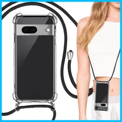 【新着商品】case スマホケース Heofuixt ピクセル8 ソフト グーグル tpu Pixel8 バンパーケース Pixel8 耐衝撃 Google 肩掛け Google ストラップ 適用 斜め掛け 携帯ケース クリアケース 斜めがけ 首掛け ストラッ