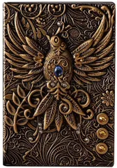 Copeflap アンティークノート a5 日記帳 魔導書 魔法書 魔導書風ノート 洋書風( ゴールド)のサムネイル