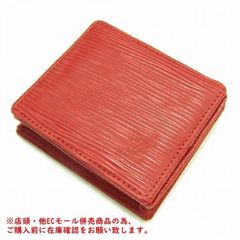 ※併売商品※◆中古美品◆LOUIS VUITTON【ルイヴィトン】ポルトモネボワット コインケース エピ カスティリアンレッド 男女兼用　M1006