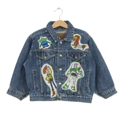 ディズニーストア トイストーリー デニムジャケット L ディズニー トイストーリー TOYSTORY 刺繍 Gジャン デニム