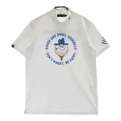 ラフ＆スウェル　ゴルフウェア　ブルー　モックネックＭサイズ used美品 rough&swell［ラフアンドスウェル］GOLFER KING MOCK/半袖モック