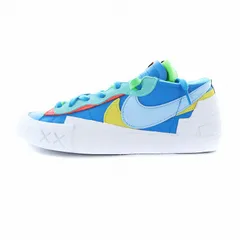 ナイキ NIKE サカイ sacai カウズ KAWS ブレーザー ロー BLAZER LOW スニーカー タグ付き シューズ 靴 US9 27cm 青 ネプチューンブルー DM7901-400 ■GY18 /MQ