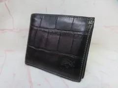 さんさん⭐︎【中古】イルビゾンテ　二つ折り財布 IL BISONTE イルビゾンテ 財布 2つ折りスクエアウォレット