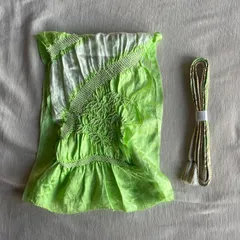 グリーン系 帯揚げ 帯締め セット ピンク 正装用 着物 女性 婦人 レディース 和装小物 和装 着物 留袖 訪問着 振袖　kimono #きもの猫田 T268