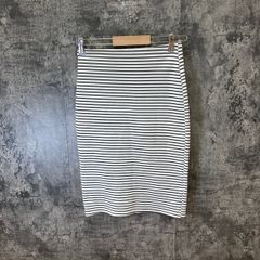 ☆Salire☆サリア♪ボーダースカート♪ホワイト♪大人可愛い♪(S)