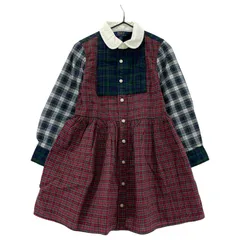 POLO RALPH LAUREN ポロ・ラルフローレン チェック柄 シャツワンピース size4/4T/レッド×ネイビー×グリーン