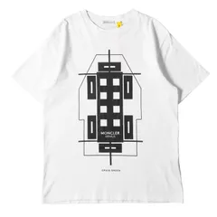 美品 MONCLER モンクレール Tシャツ サイズ:M CRAIG GREEN ロゴ グラフィック クルーネック 半袖 Tシャツ E20968003055 8390T GENIUS ホワイト 白 トップス カットソーのサムネイル