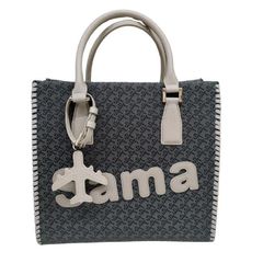 【東店792-1073-2505】【店舗併売】Samantha Thavasa サマンサタバサ ST Jacquard サマタバ スクエア トートバッグ ジャガード柄 ブラック