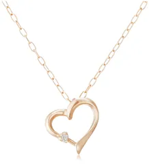 【在庫セール】K10PG×ダイヤモンド DIAMANTE DI ハートペンダントネックレス CHIARO 【ギフトラッピング】 ディアマンテ] ディ CHD0046XG [キャーロ