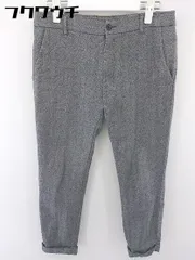 ◇ JOURNAL STANDARD ジャーナルスタンダード ストライプ アンクル丈 スラックス パンツ サイズ38 グレー レディース  【中古】 【1110120005881】