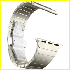【数量限定】9/Ultra 2/SE/8/7/2023 Series Watch (45mm/44mm/49mmチタングレー) MaKTechステンレススチール金属のリンクブレスレットバンドに対応しますと互換性があるApple