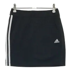 サイズ：S ADIDAS GOLF アディダスゴルフ GV1234 インナー付 ストレッチスカート スリーストライプ ブラック系 [240101396563] ゴルフウェア レディース ストスト