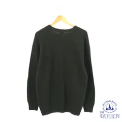 ☆美品☆ UNIQLO ユニクロ トップス ニット クルーネック 長袖 リブ カジュアル レディース ブラック XL 901-9607 送料無料 古着