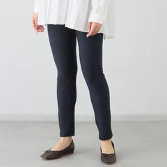 【新品未使用】 ダイアアロー コンジュンク ハイテンション素材 裏フリース起毛 レギンスパンツ ネイビー XXL【参考価格￥3,600-】