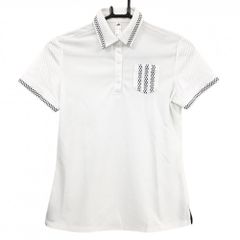 美品】ミラショーン スポーツ ハーフジップ 半袖 シャツ レディース M