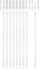 geneX 母の日 メモクリップ フラワーピック カードホルダー 花ピック 透明 フォーク型 プラスチック31cm 80本 ギフト 写真 結婚式 誕生日パーティー