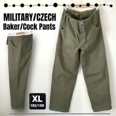 チェコ軍/ミリタリー★ベイカーパンツ/コックパンツ★ヘリンボーンイージーパンツ★w104/ドローコード付　　#2504A090