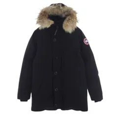 CANADA GOOSE カナダグース ダウンジャケット 3438JM  JASPER PARKA ジャスパー パーカ ロゴ ワッペン 刺繍 ダウン ジャケット ブラック系 S【中古】のサムネイル