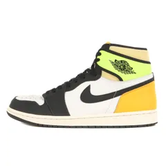 美品 NIKE ナイキ サイズ:29.0cm AIR JORDAN 1 RETRO HIGH OG VOLT GOLD (555088-118) エアジョーダン1 レトロ ハイ ボルト ゴールド ホワイト ブラック ボルト US11 ハイカット スニーカー
