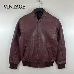 VINTAGE 60s old leather flight jacket L pinlock YKK ヴィンテージ レザー フライトジャケット YKKジップ 片爪 リブパンク A1 A2 オールド 昭和のサムネイル