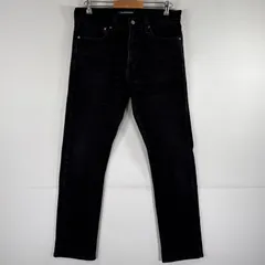 古着 カルバンクラインジーンズ Calvin Klein Jeans デニムパンツ ストレート ストレッチ スリム 5ポケット ジーパン w32 L32  ブラック メンズ