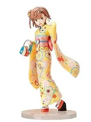 【中古】(非常に良い)フリュー とある科学の超電磁砲T 御坂 美琴 振袖 1/7スケール PVC製 塗装済み 完成品 フィギュア AMU-FNX259のサムネイル