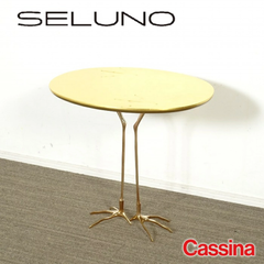 ◾︎SELUNO◾︎ 【展示美品】Cassina カッシーナ  TRACCIA / トラッチャ サイドテーブル / 金箔仕上天板 71万 v430s
