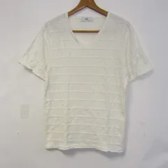 アズールバイマウジー 半袖Ｔシャツ トップス Vネック コットンT メンズ 175/96Aサイズ ホワイト AZUL by moussy 【中古】