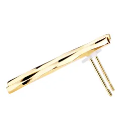 ピアス 日本製 18金 K18ポスト K18 金属アレルギー対応 スティック LOKUMI 棒 レディース シンプル スタッド 小さめ 人気 ニッケルフリーギフト プレゼント lmjk6-7