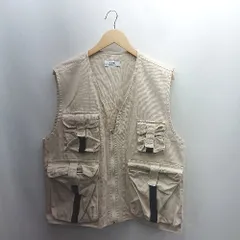 ◇ Θ L.GREY 多機能ポケット アウトドア ベスト サイズ表記なし ベージュ メンズ E  【1502180015298】