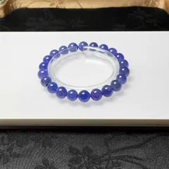 レア EU製 ★タンザナイト★パワーストーン ブレスレット 天然石 原石 お守り 7.8-8.2mm ZZ1608