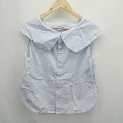◇ ⊂ Spick & Span ボリュームカラー ノースリーブ シャツ ブラウス ライトブルー レディース E  【1505290026772】