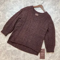 chocolat❤︎様専用✨新品未使用✨ gelato pique  20AW バレンタイン 限定 チョコレート アランプルオーバー ルームウェア トップス ニット ブラウン フリーサイズ レディース ジェラピケ PAWNSHOPRiZ  パウンショップリズ
