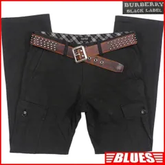 廃盤 バーバリーブラックレーベル カーゴパンツ W30 メンズ グレーJJ731