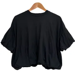 美品 24SS nagonstans ナゴンスタンス tuck balloon t-shirt タックバルーン Tシャツ 470HS880-1320 サイズM ブラック レディース 古着 中古 USED 美品 24SS nagonstans ナゴンスタンス tuck balloon t-shirt タック